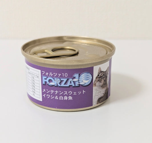 《お買い得・10%OFF対象商品》【フォルツァ10】メンテナンスウェット イワシ&白身魚 85g